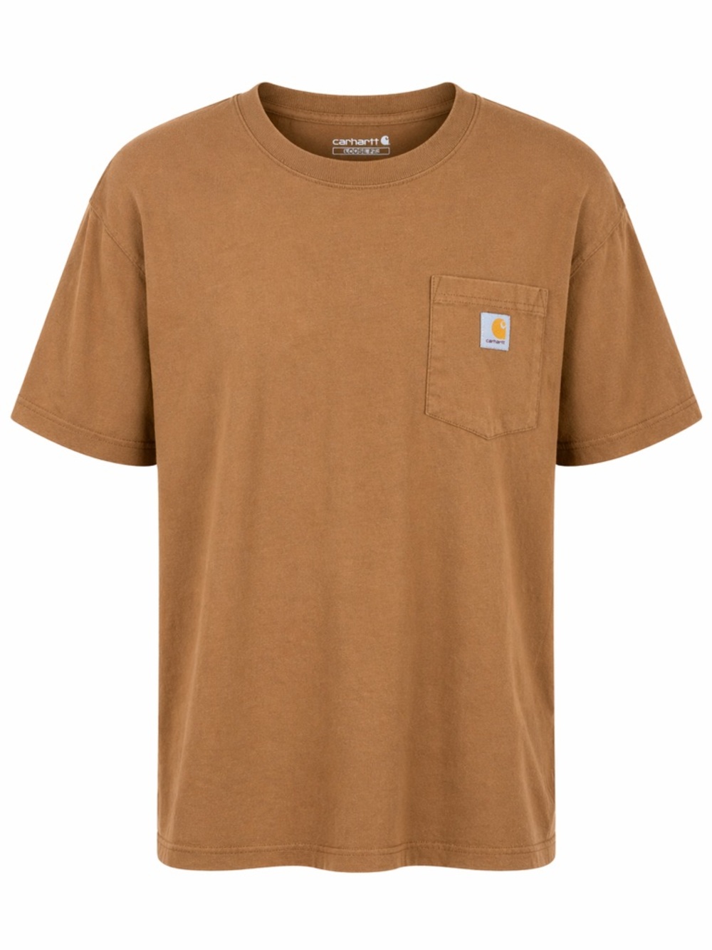 Carhartt Brown Pocket T-Shirt XL Loose Fit Workwear Tee